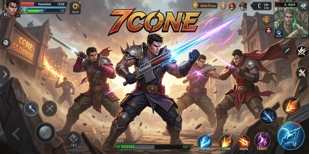 Gameplay 7CONE: aksi pertarungan yang menarik dan mendebarkan
