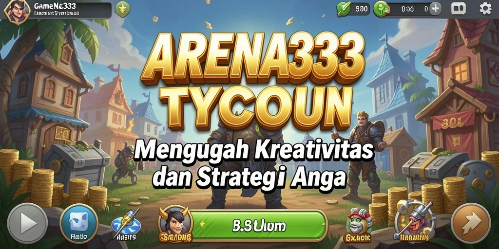 Tampilan gameplay seru dari ARENA333 dalam membangun bisnis Tycoon.