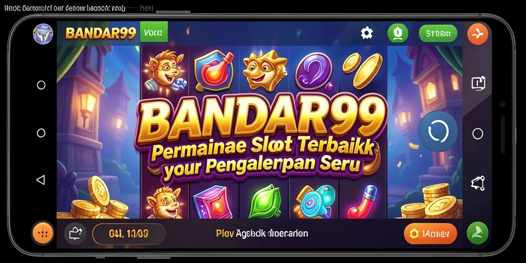 Tampilan menarik dari gameplay slot di BANDAR99 dengan berbagai tema dan fitur.