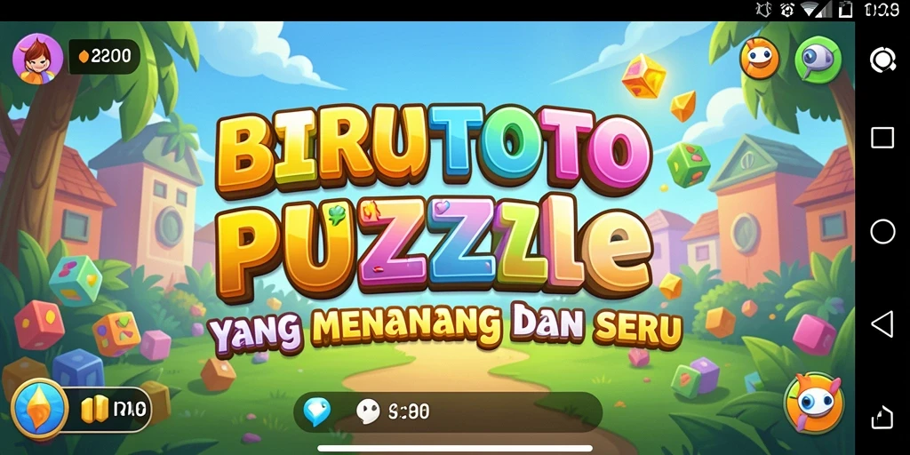 Tampilan gameplay dari BIRUTOTO yang mendebarkan dan penuh warna.