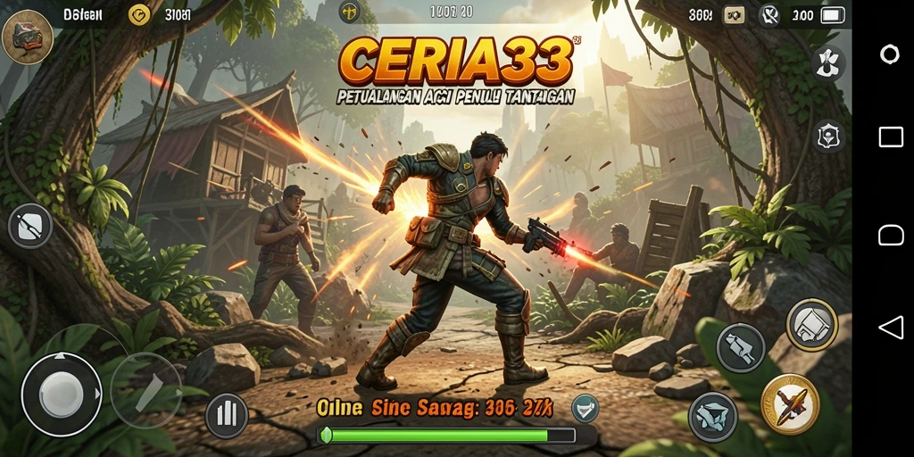 Menampilkan aksi seru di gameplay CERIA33.