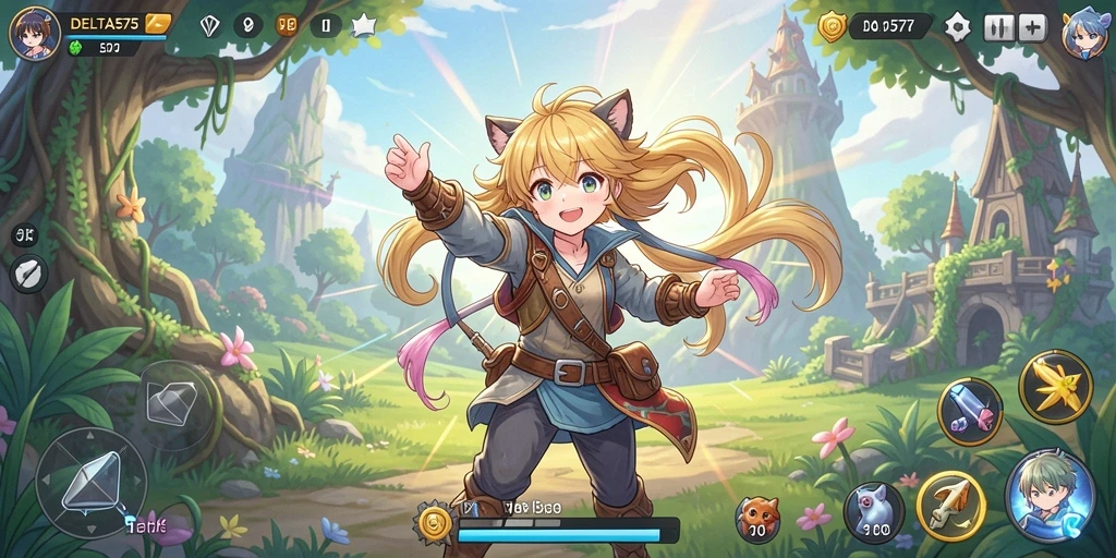 Gameplay seru dalam atmosfer anime yang memukau.