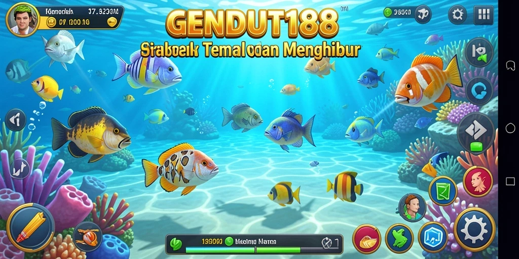 Screenshot GENDUT188 menampilkan aksi menembak ikan yang seru.