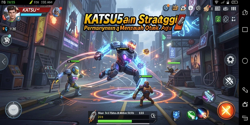 Screenshot gameplay KATSU5 yang menunjukkan strategi seru dan mendebarkan.