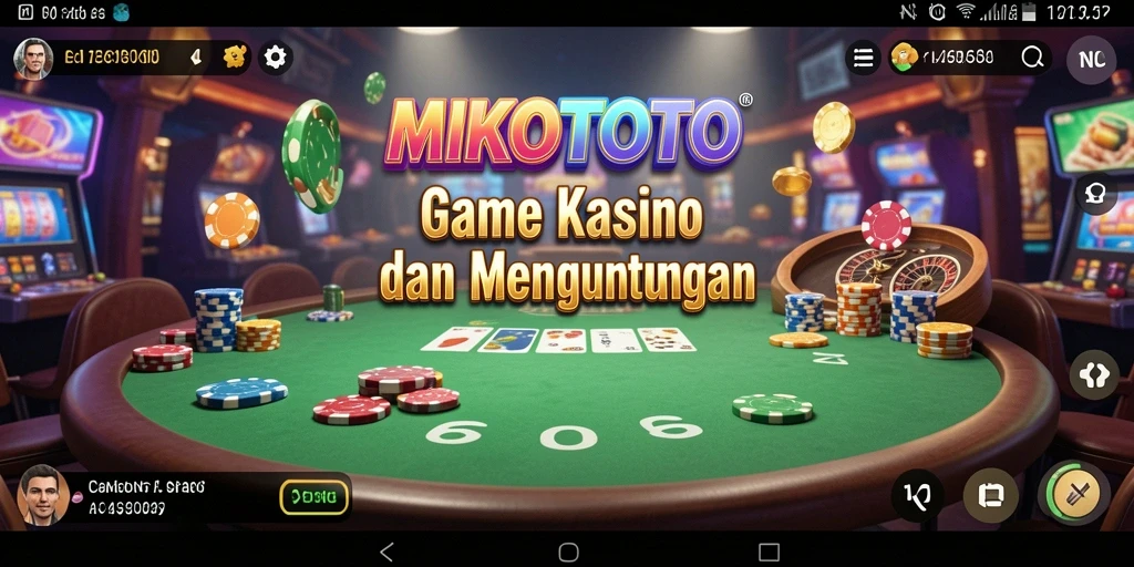 Tampilan gameplay seru di MIKOTOTO, aplikasi Kasino terbaik.