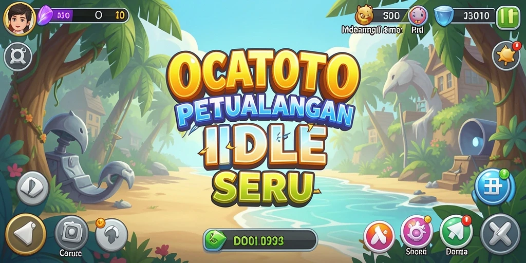 Tampilan menarik dari gameplay OCATOTO yang seru dan santai.