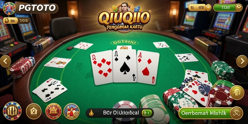 Tampilan menarik gameplay PGTOTO saat bermain QiuQiu.