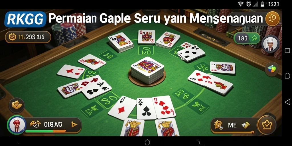 Tampilan gameplay Gaple yang seru dan interaktif.