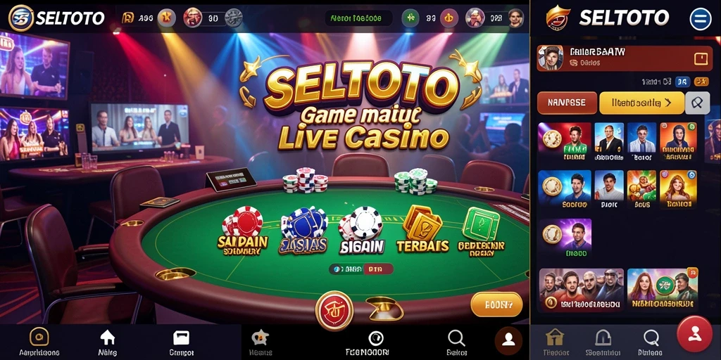 Tampilan menarik gameplay Live Casino di SELTOTO.