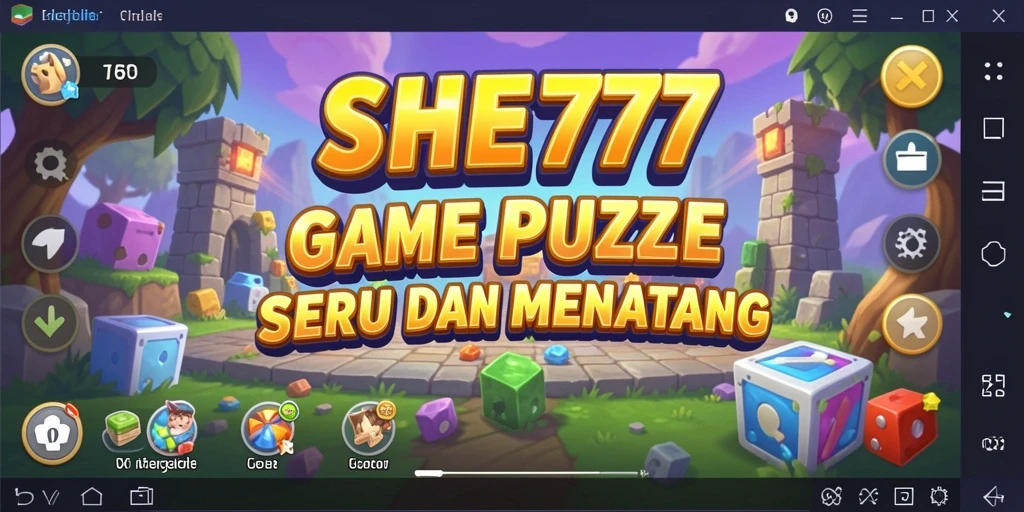Tampilan gameplay menantang dari SHE777 yang menunjukkan puzzle yang menarik.