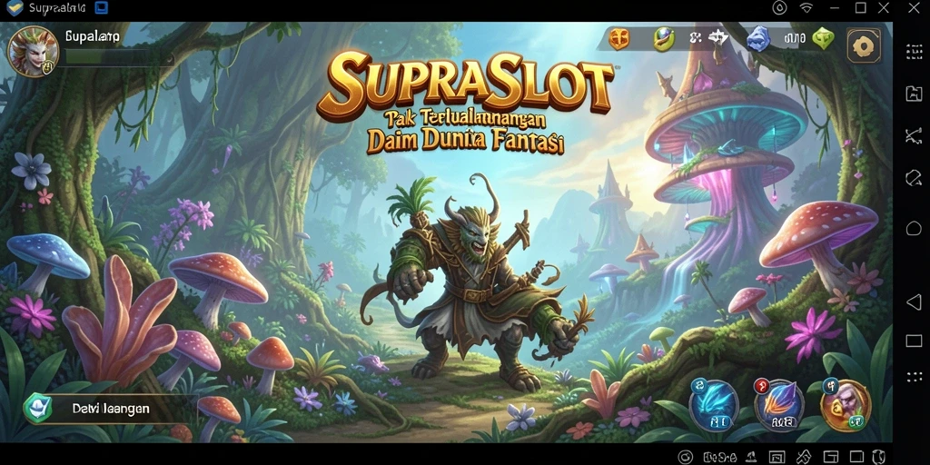 Gameplay SUPRASLOT menampilkan petualangan seru di dunia fantasi.