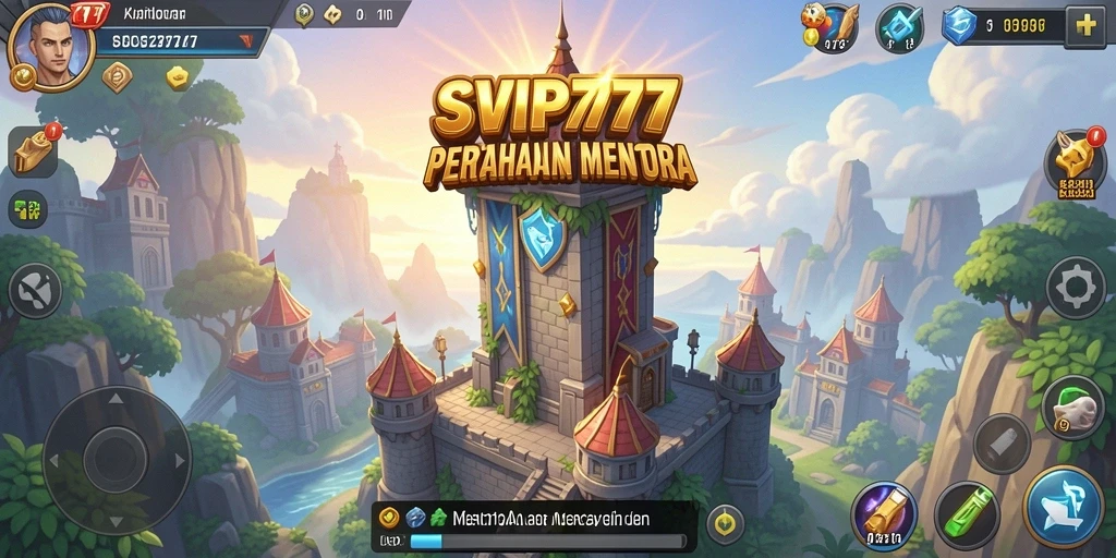 Tampilan gameplay SVIP777 yang menarik dalam pertarungan Tower Defense.